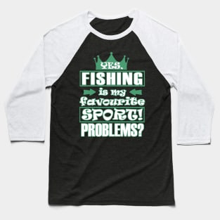 Fishing Fishing Fish Nature Hobby Carp Fishing Baseball T-Shirt